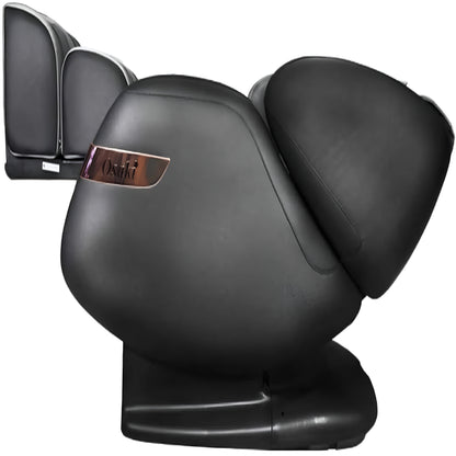 Osaki OS Champ Zero Gravity Full Body Massage Chair Recliner with L-Track, Airbags, Foot Rollers, and Bluetooth Audio - Cream/Taupe